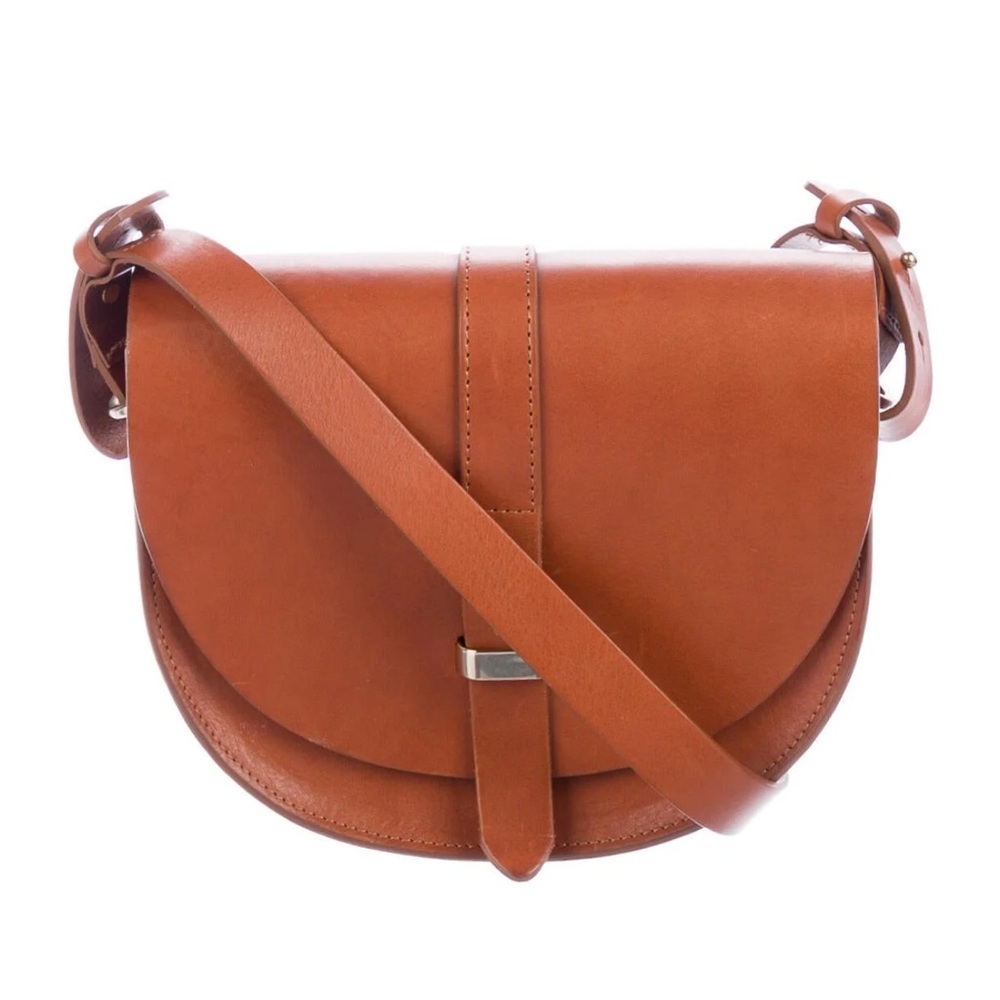 Sézane Tan Leather Crossbody Bag. Excellent condition